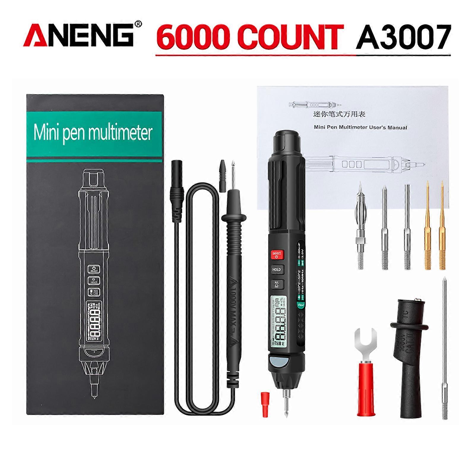 ANENG Multimeter Voltmeter Professional Digital Multimeter Tester A3007/A3008 Auto Sensor Pen Tester 6000 Counts Voltage Test