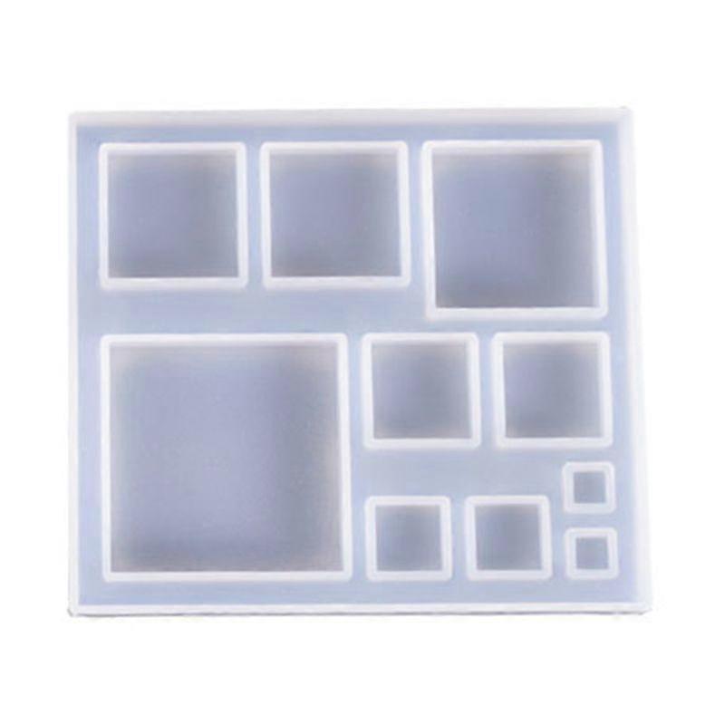 Snowflake/Square Shape Silicone Mold Epoxy Resin Casting Mold for DIY Crafts