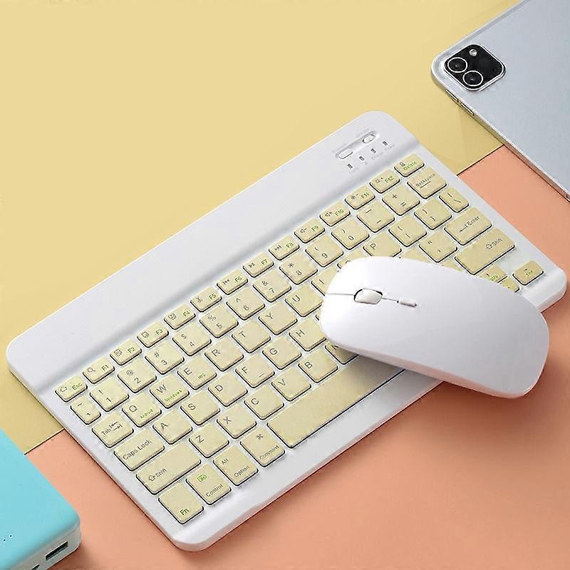 Keyboard and Mouse Set , Size:7 inch (Yellow Keyboard + Yellow mouse)