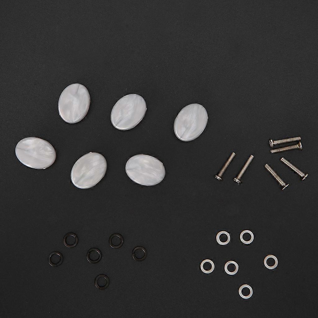 6pcs Tuning Peg Machine Heads Knobs for Wooden Electric Classical Guitar Parts