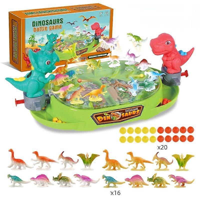 New Children's Desktop Board Games Toys Puzzle Catapult Marble Parent-child Family Interaction Two Players Dinosaur Battle Game