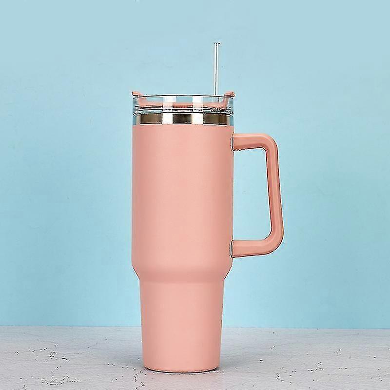 40 أوقية قابلة لإعادة الاستخدام فراغ Quencher بهلوان مع القش ، غطاء مقاوم للتسرب ، كوب معزول ، يحافظ على البرودة والحرارة والجليد لساعات