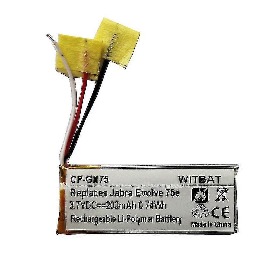 xjBattery Compatible Jabra Evolve 75e Bluetooth Headsetf-f