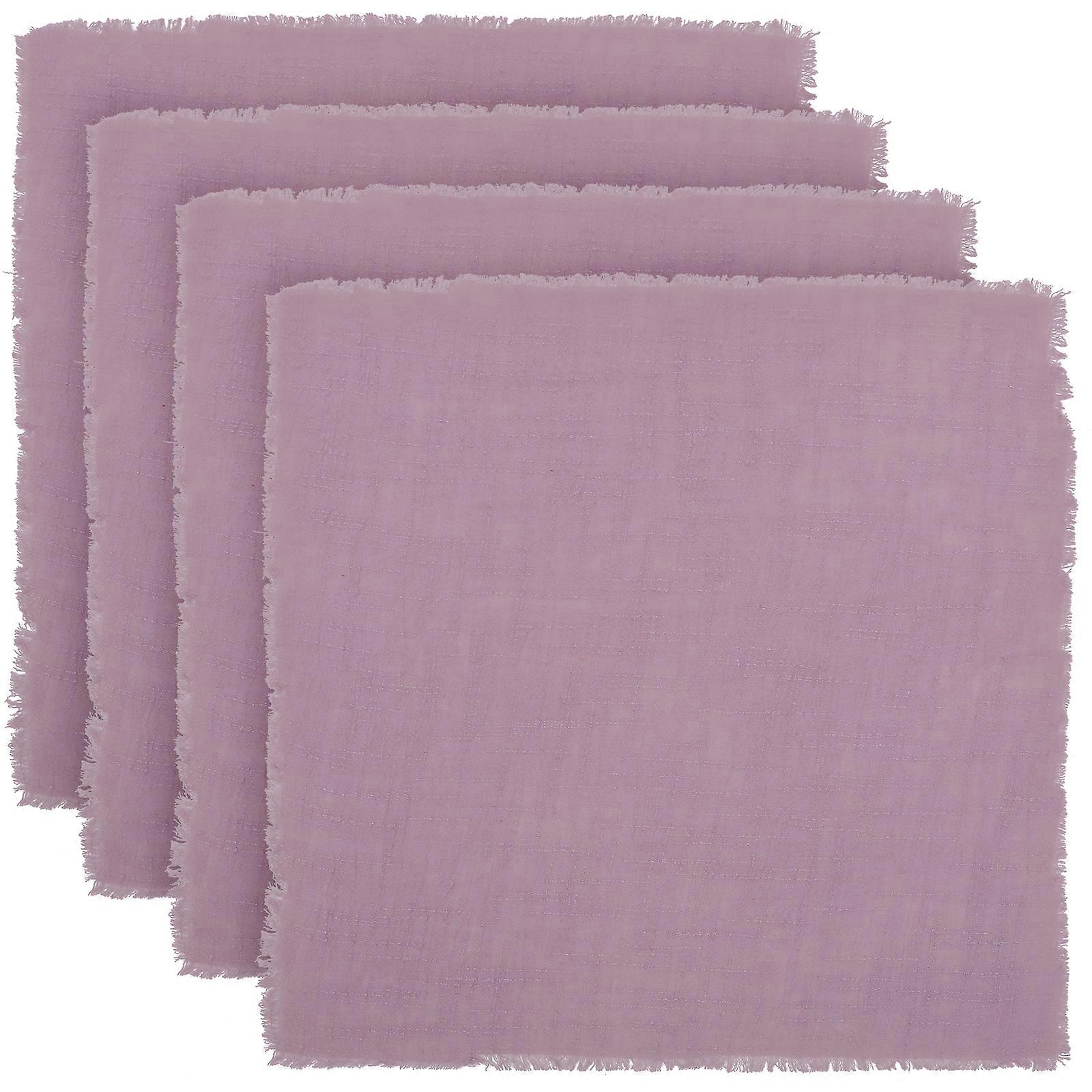 4 Pz Cotone Lino Cena Tovaglioli Tovaglioli Quadrati Occidentale Ristorante Tovaglioli Indoor Cucina Tovaglioli