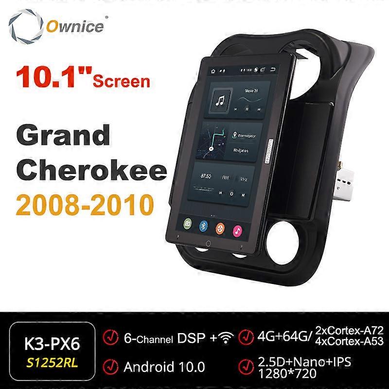 Tesla style 13.3" DSP PX6 Android 10.0 Car DVD Player For Jeep Compass 1 MK Grand Cherokee 2009-2015 Navigation GPS Stereo Radio