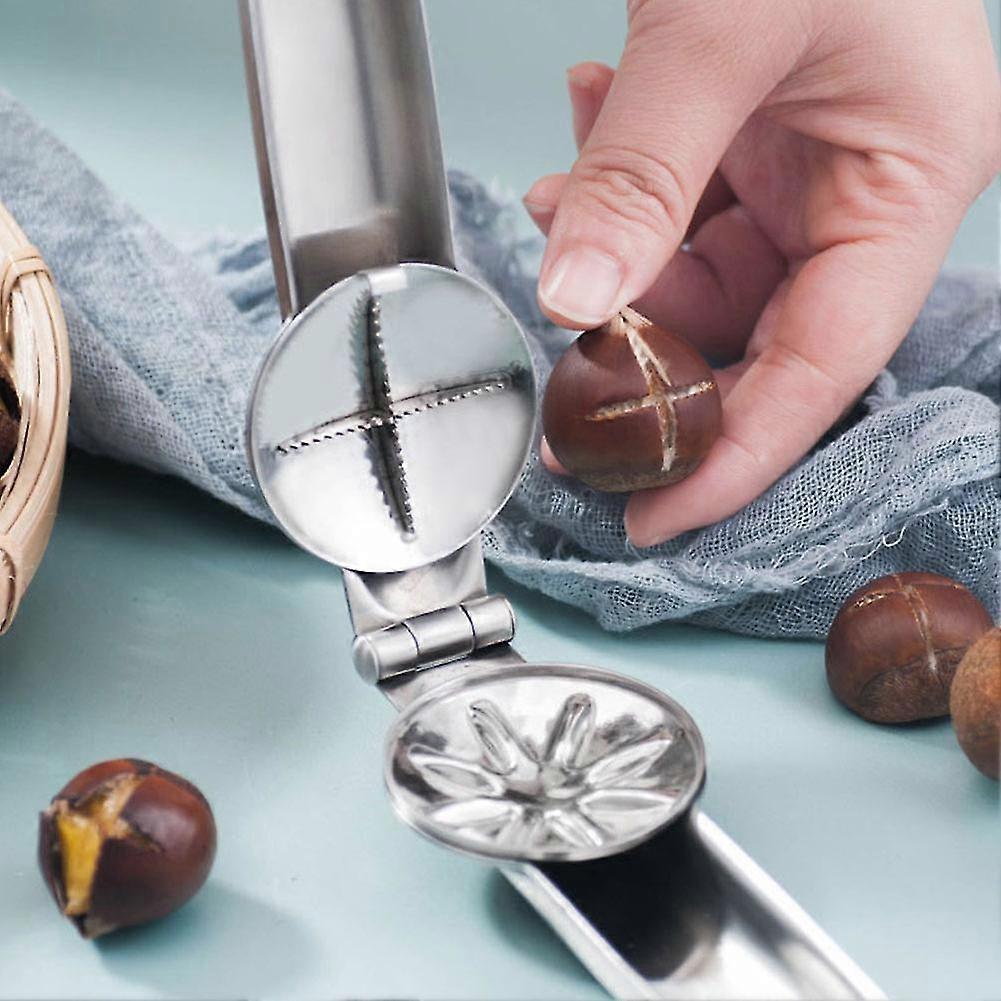 Kitchen Tools Stainless Steel Nut Sheller Handheld Walnut Chestnut