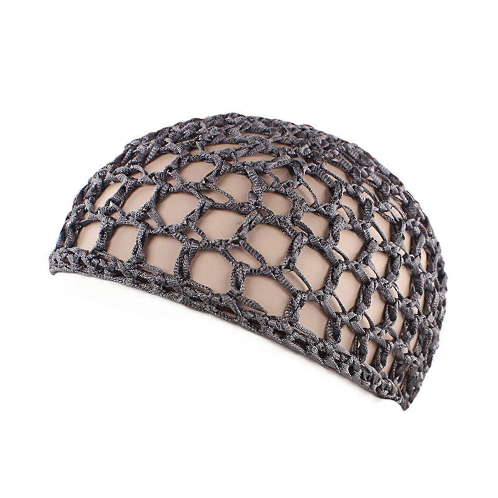 Maille de cheveux faite à la main, perruque Cap Pullover Net Cap Cap de protection des cheveux de couleur unie Chapeau de sommeil