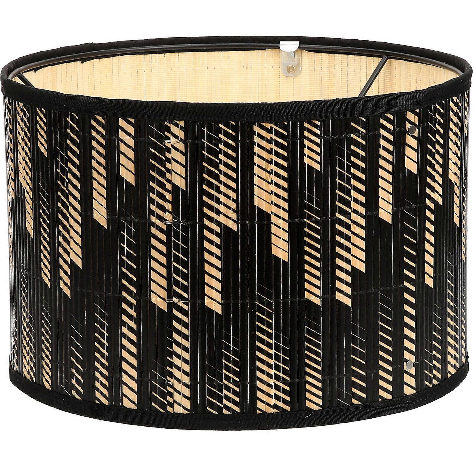 Bamboo Lamp Shade Printed Lamp Shade Cover Decorative Hanging Lamp Shade