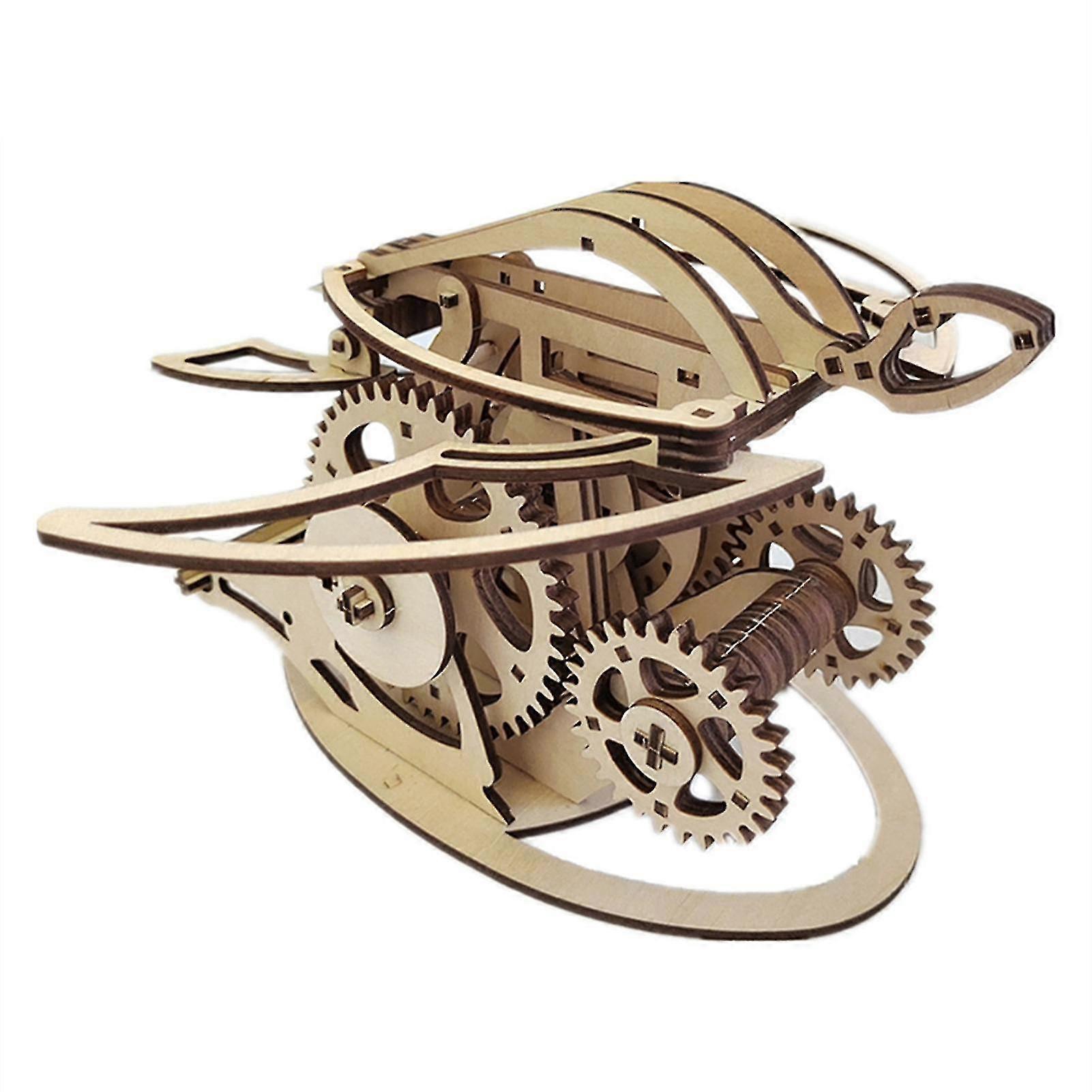 Wooden Kinetic Hummingbird Sculpture Set Assemble Animal Models With High Difficulty