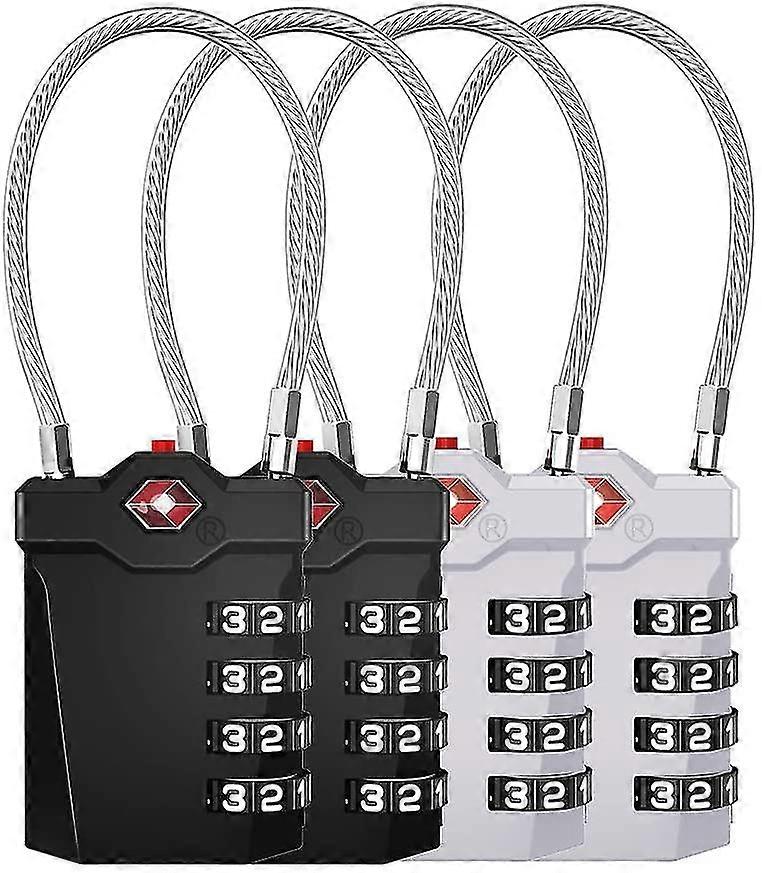 Caja Cerraduras Combinación Cerraduras 4 Dígitos. Cerraduras Tsa. Cerraduras de equipaje con apertura