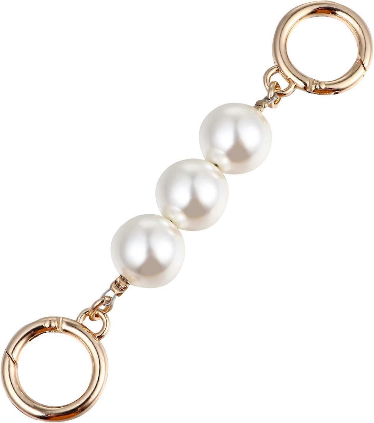Bag Chain Strap Extender Imitation Pearl Bead Replacement Chain Strap for Purse Clutch Handbag