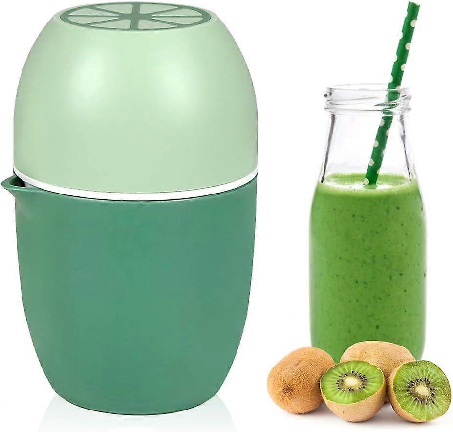 Manual Citrus Juicer Lemon Squeezer, Dual Purpose Manual Fruit Juicer, Fruit Juicer - Green