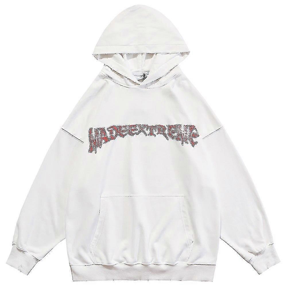 هوديي بلوزات الرجال الرجعية يسوع طباعة جيب كبير البلوز فضفاضة فاسق فاسق محب هاي ستريت ستايل ملابس الشارع