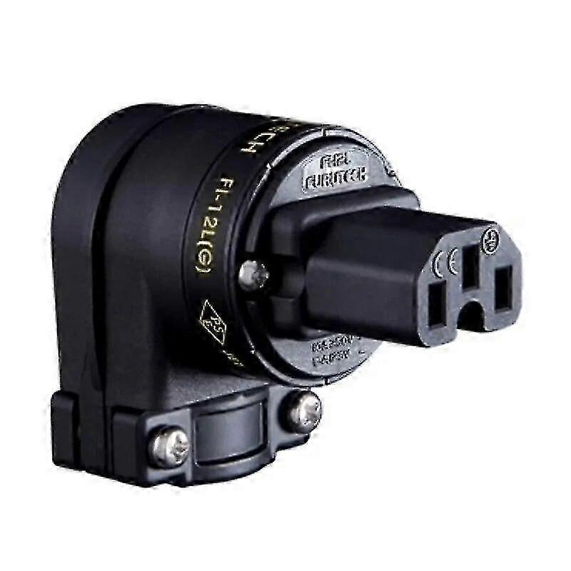 HiFi performance Furutech FI-E12L (R) FI-12ML (G) Schuko Plug 7-character L-shaped elbow Power Connector for high-end audio wire