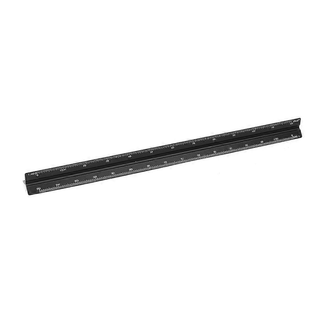 30cm Aluminum Triangular Scale Ruler Architect Engineer Drafting Measuring Tool