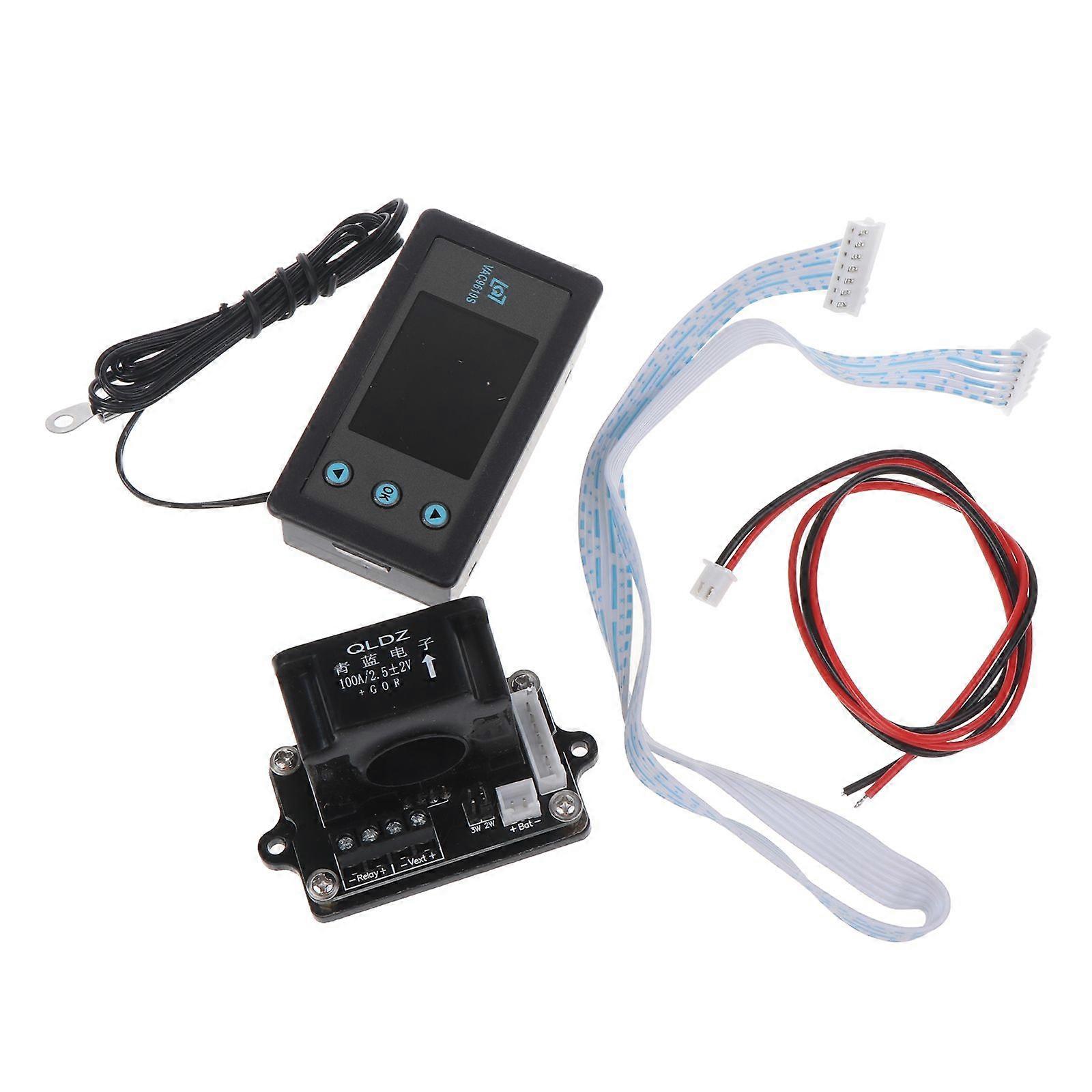 Upgraded Battery Monitor Color LCD Screen Meter Power Voltage Ammeter Capacity