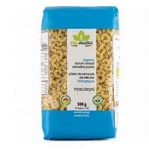 Bioitalia Organic Macaroni Durum Semolina, 500 Grams (Case Of 12)