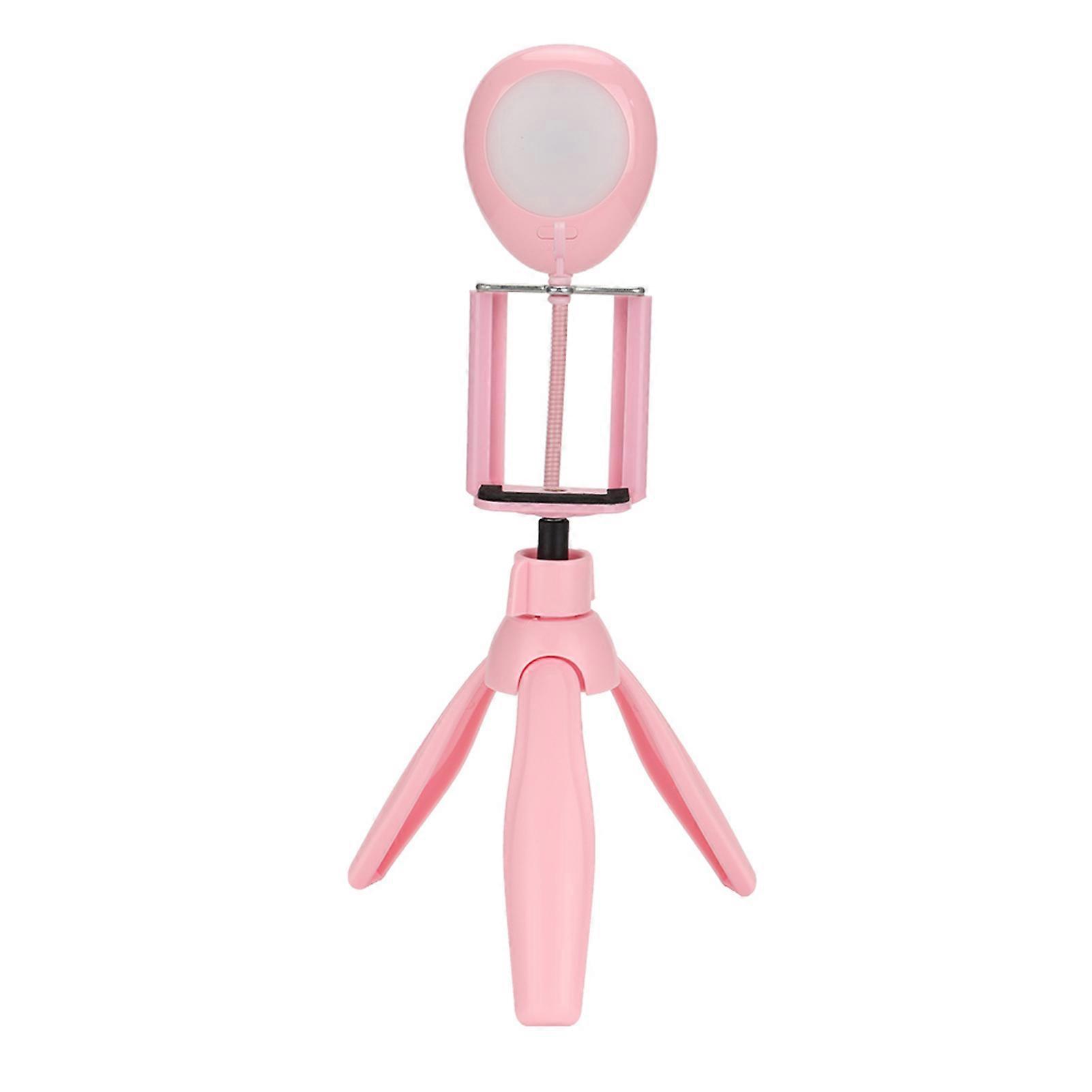 Foldable Beauty Lamp for Mobile Phone Live Streaming with Tripod and Phone Holder