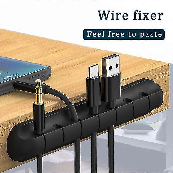 Feel free to paste the multi-function desktop cable organizer USB fixed cable clip