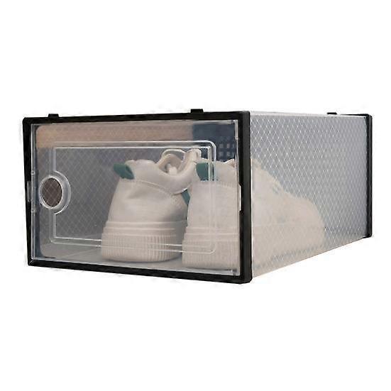Stackable Shoe Storage Box Large Capacity Dustproof Transparent Design High Heels Shoes Organizer Storage Bin
