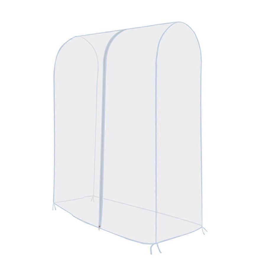 Garment Rack Cover PEVA Transparent Dustproof with Clear Zip