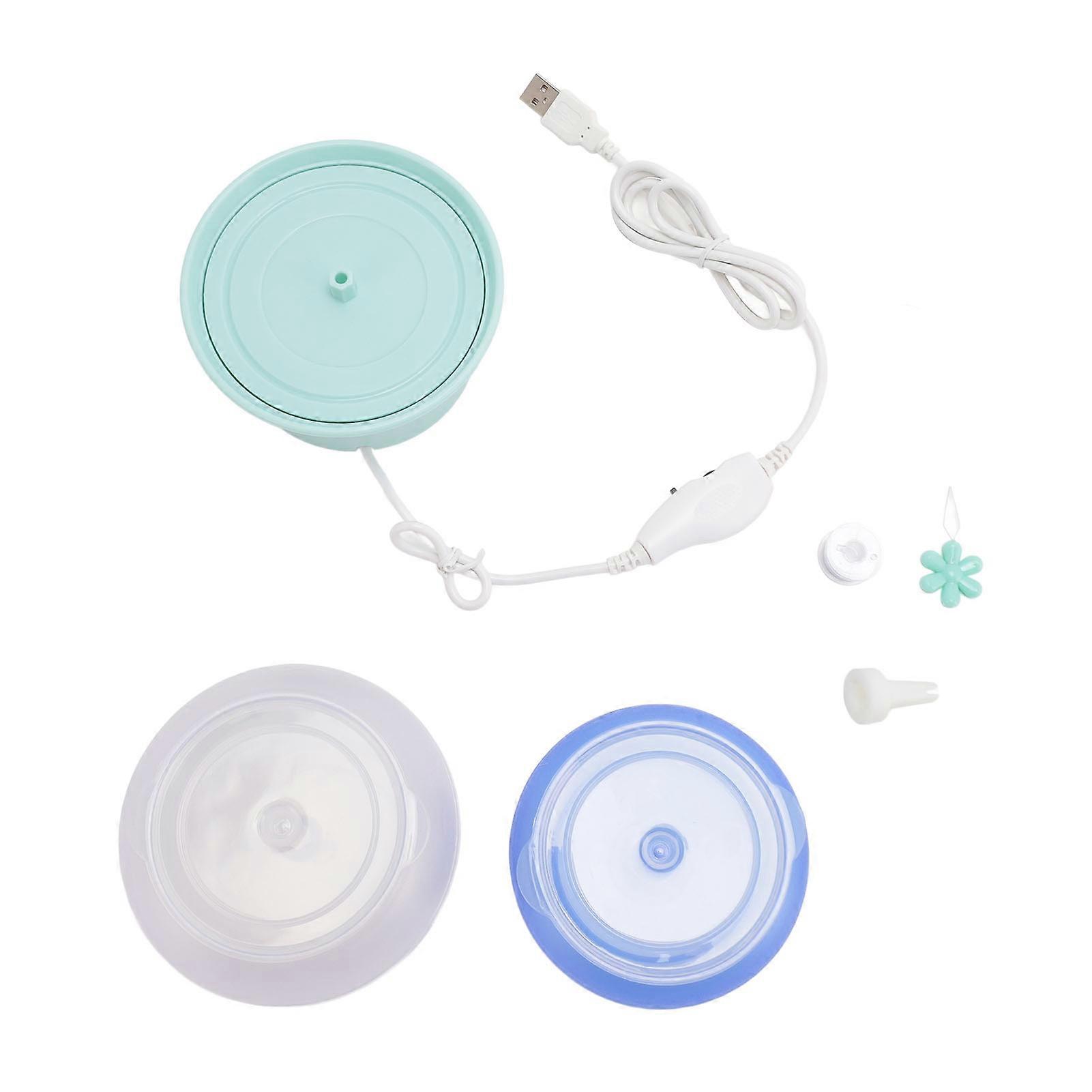 Adjustable Speed Electric Clay Bead Spinner USB Green