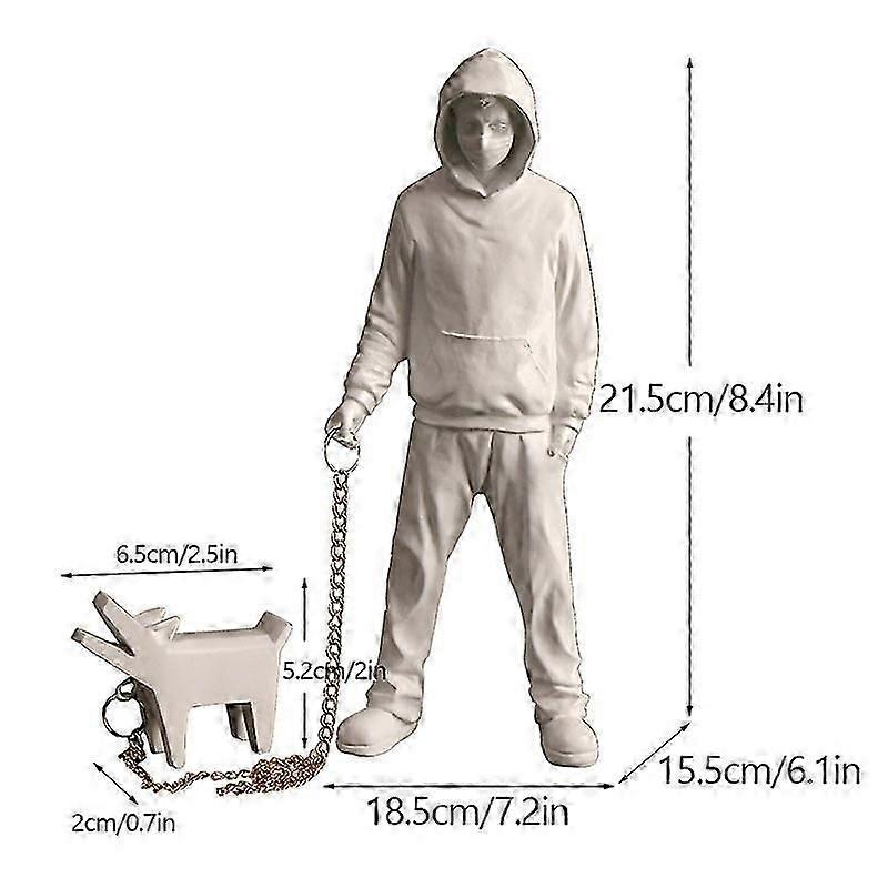 الرجل الرائد النحت بانكسي تمثال شارع فن البوب الحديث غرفة المعيشة الجرف مكتب المنزل بار مجموعات الديكور هدية