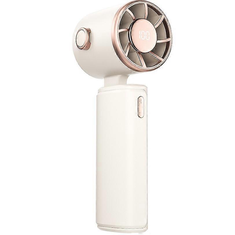 Handheld Fan 5-Speed Adjustable, 4000mAh Rechargeable Battery, USB Charging, Portable Foldable Design for Travel