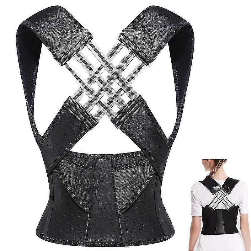 Posture Corrector Back Body Brace Adjustable Lumbar Shoulder Spinal Support Belt