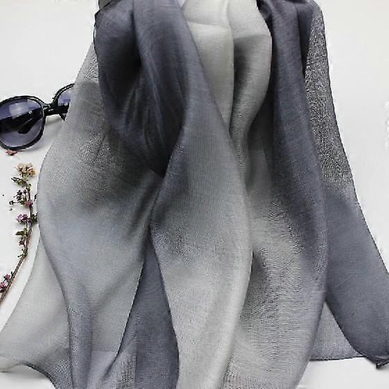 Mulberry Silk Scarf Elegant Soft Wraps Color Shade Scarves for Women