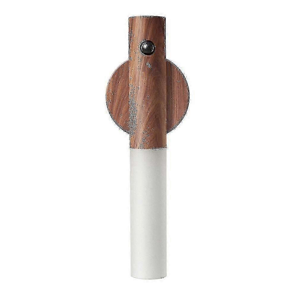 Motion Sensor Smart Baton Led Light Lamp Wireless Magnetic Base Usb Recharge Walnut