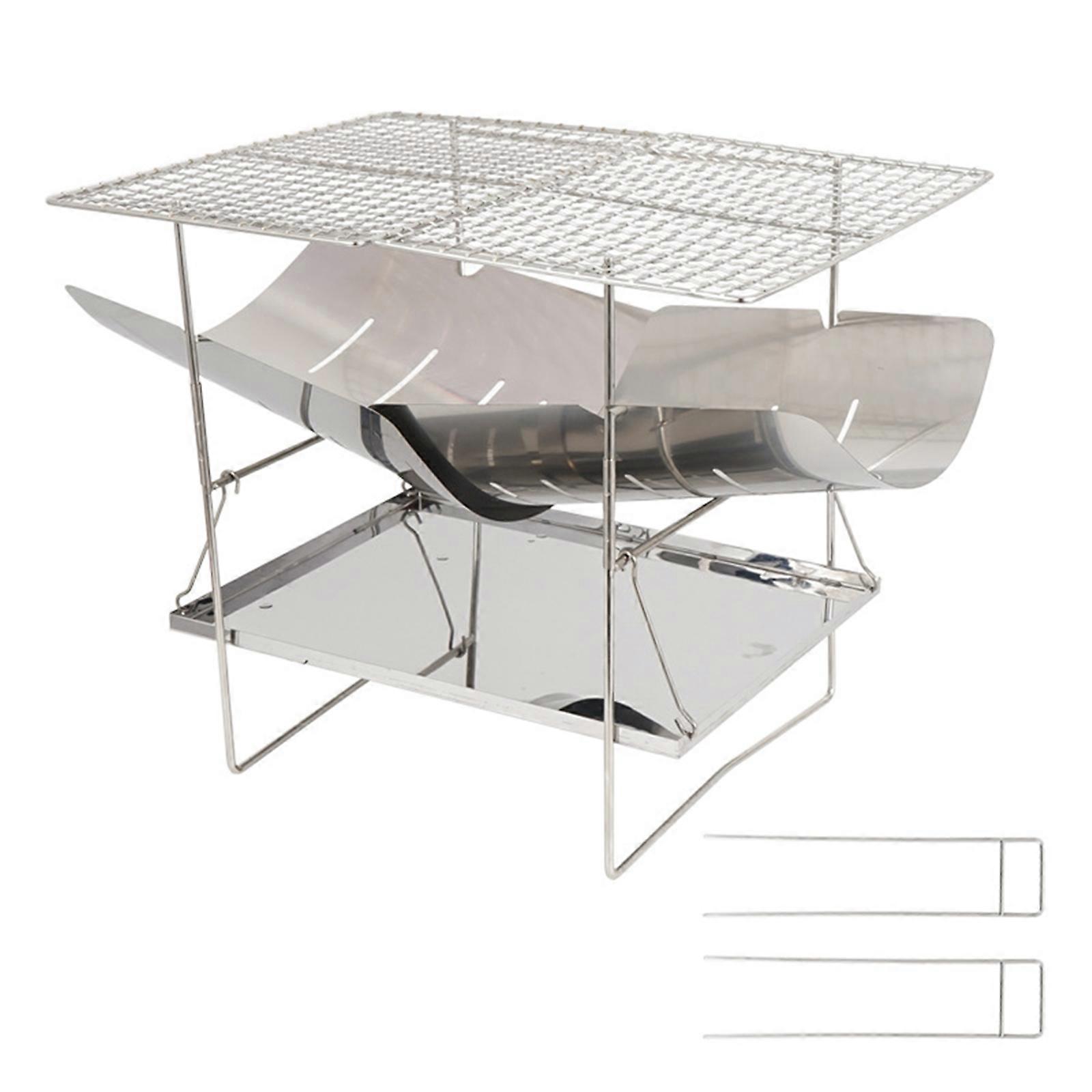Easy To Assemble Outdoor Barbecue Grills Functional Barbecue Stand with Double Grate Option for Various Cooking Styles