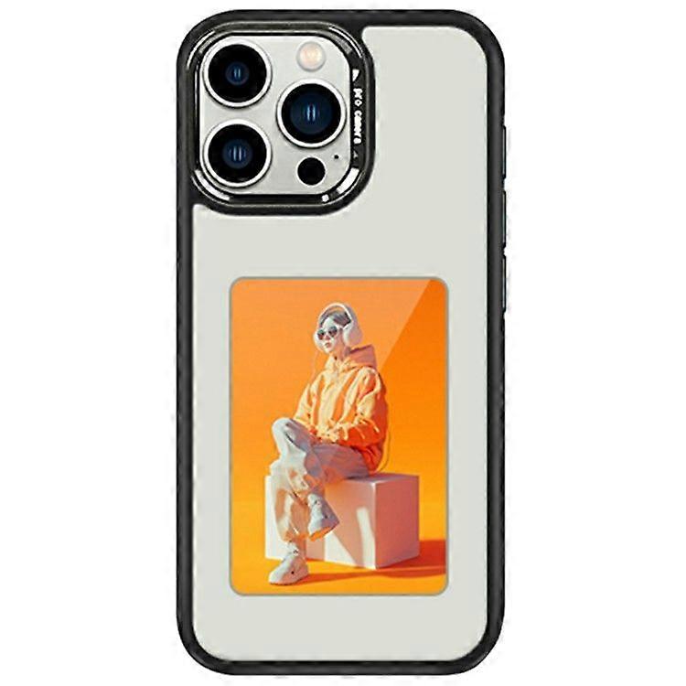 For iPhone 16 Pro Max E-Ink Case 4 inch HD 4 Colors Phone Cover Supports NFC Transfer DIY Pictures