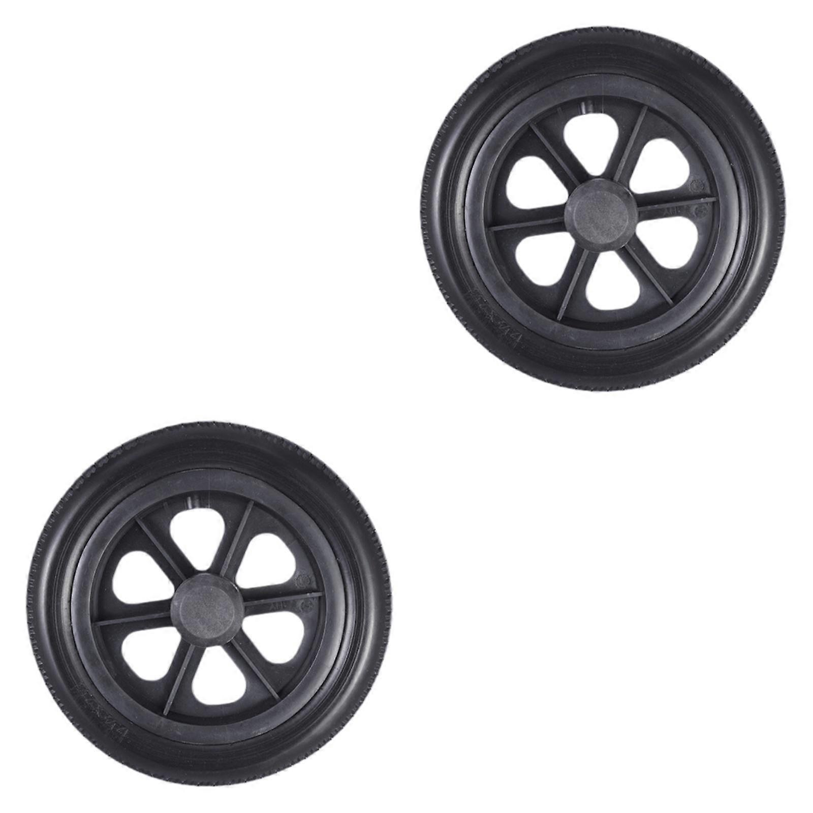 2 Stück Rollatorräder Rollstühle Vorderrad 12Zoll Rad Zubehör