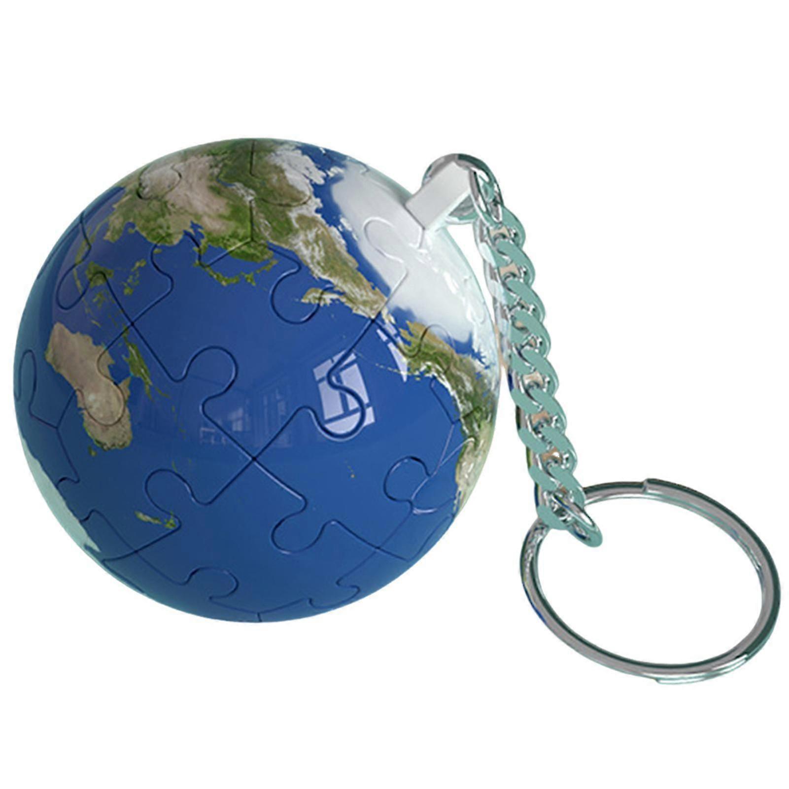 3d Puzzle Keychain Creative Ball-shaped Design Portable Decorative Puzzle Toy For Sports Lovers Students
