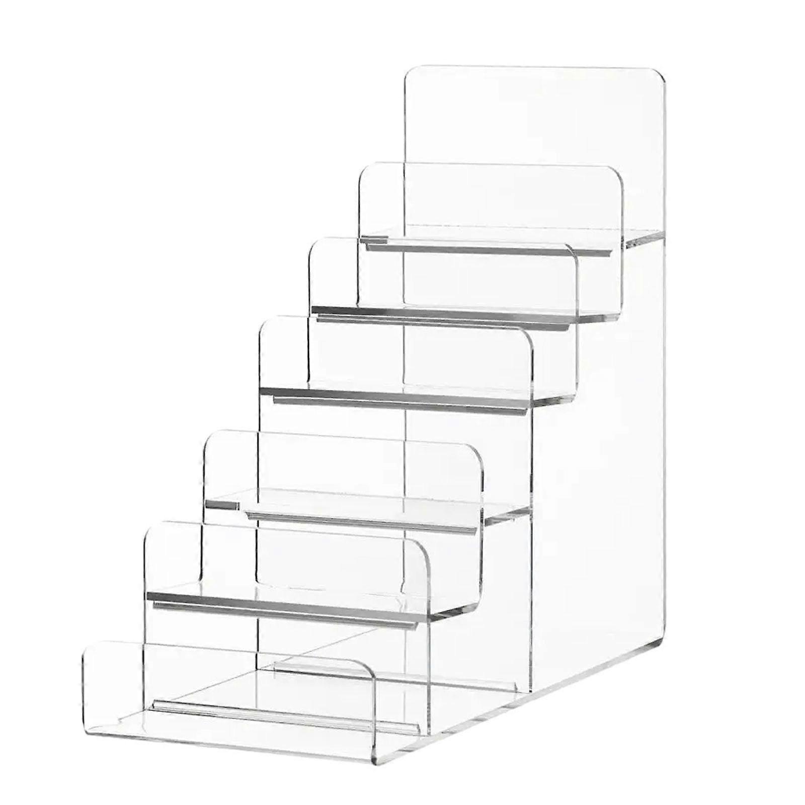 Akryl Display Riser Desktop Display Stand Klar Multilayer Reveal Frame