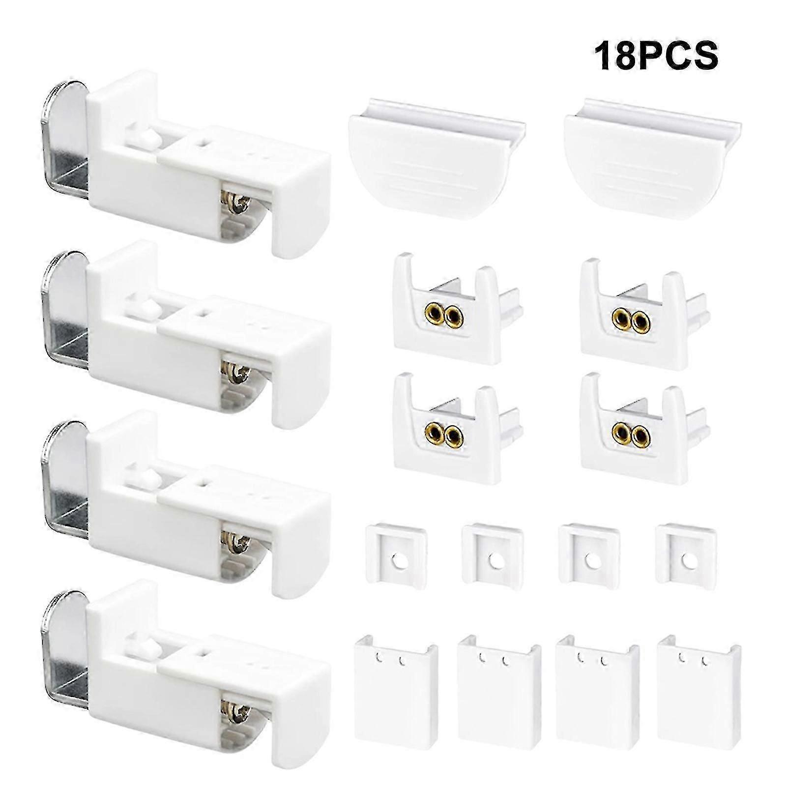 18pcs Pleated Blinds Accessories Mounting Clamping Bracket Replacement Parts