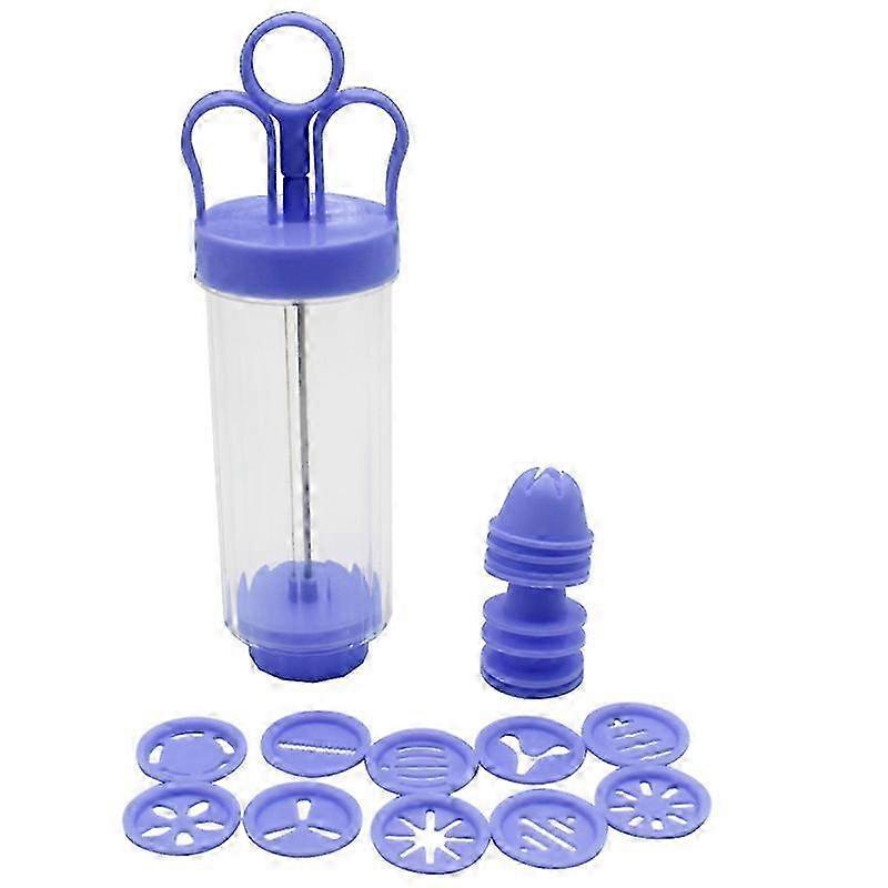 Cookie Maker Pump Press | Kitchen Mold Tools for Biscuit Decorating | Cookie Press Set