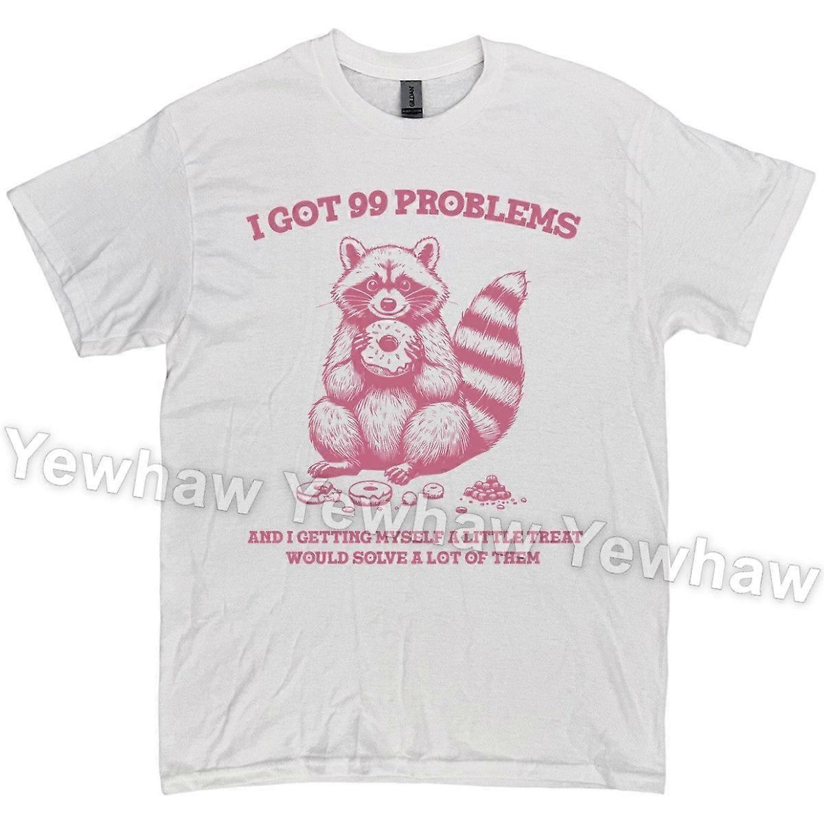 Retro I Got 99 Problems Vtipné tričko s mývalem, tričko s optimistickou melancholií meme