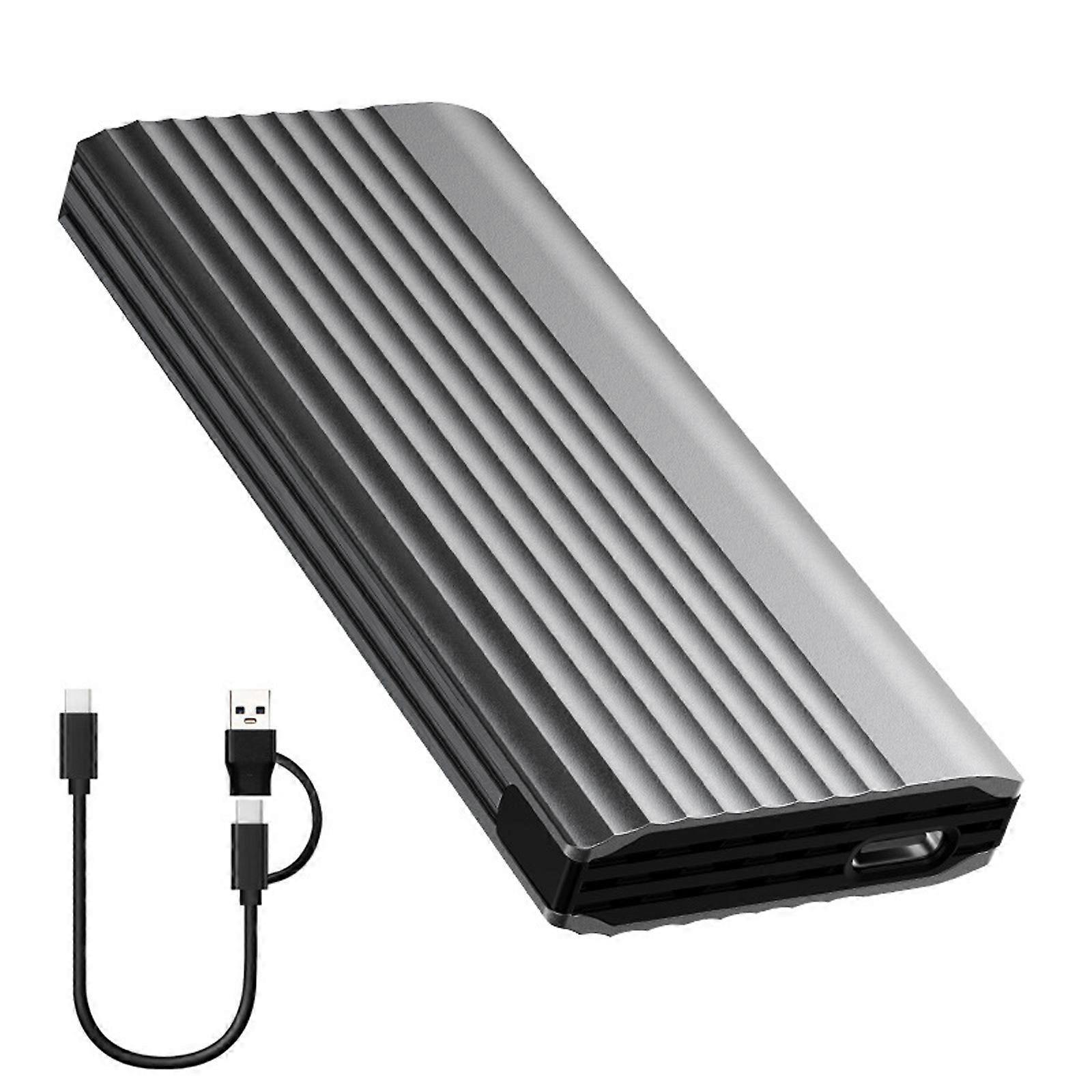 Highly Speed 10Gbps M.2 /NVME Solid Disk Enclosure Case,USB3.1 Gen 2 Solid States Drive External Case ARGB Light