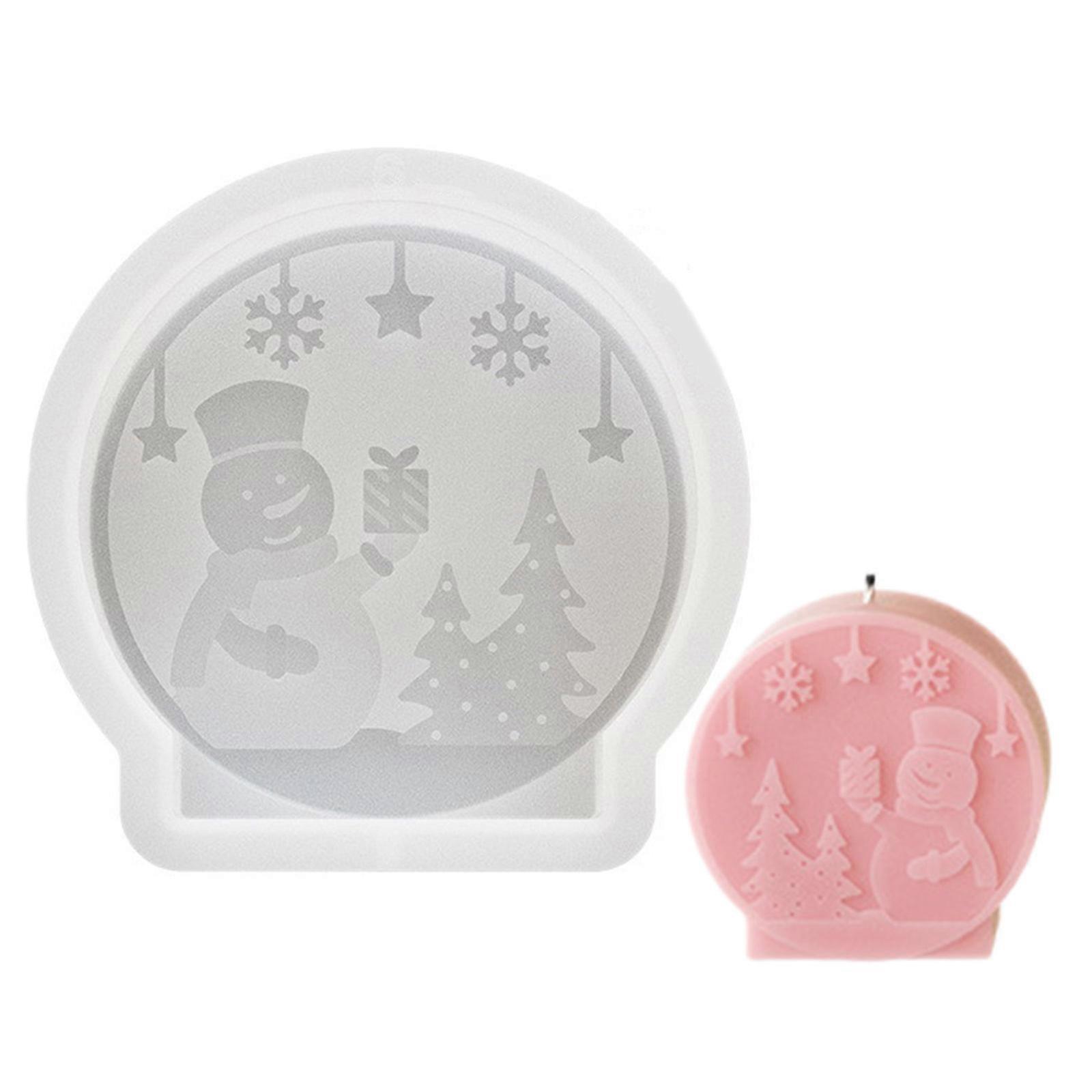 Flexible Figurines Mold Candle Molds Clay Molds Christmas Series Hand Making Molds Silicone Texture for Making Craft