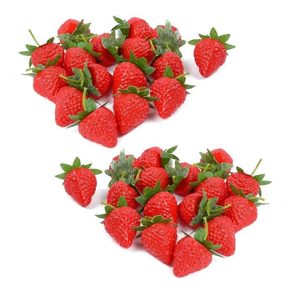 50 buc căpșuni false căpșuni mici artificiale realiste simulare fructe festival decor.