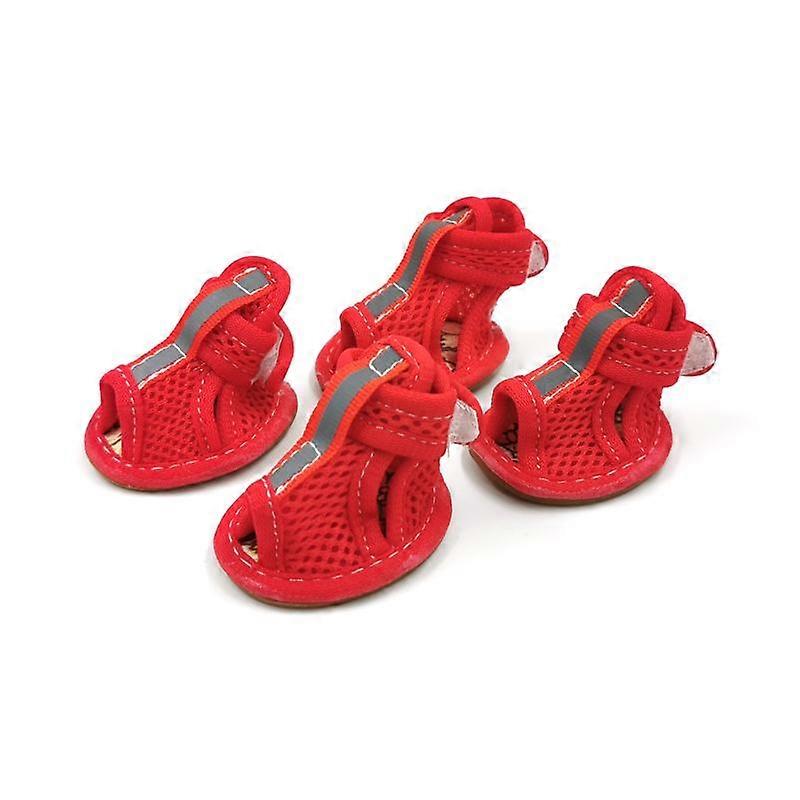Dog Shoe Summer Puppy Shoes For Small Medium Dogs Cats Outdoor Adjustable Soft Cozy Reflective Breathable Shoe Pug Chihuahua