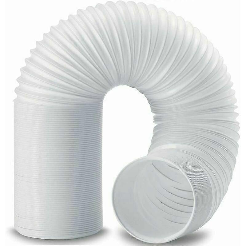 Counter Clockwise Thread Portable Air Conditioner Hose, Flexible And Strong, Durable PP Material, Length Adjustable Up To 2M, Universal Compatibility