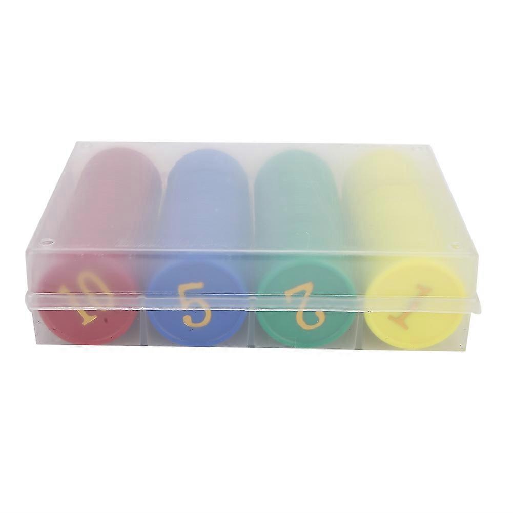 Eco-Friendly Plastic Poker Chip Set, 160pcs Math Counting Tool with Smooth Surface for Seamless Gameplay, Unique Edge Design Ensures Stability,