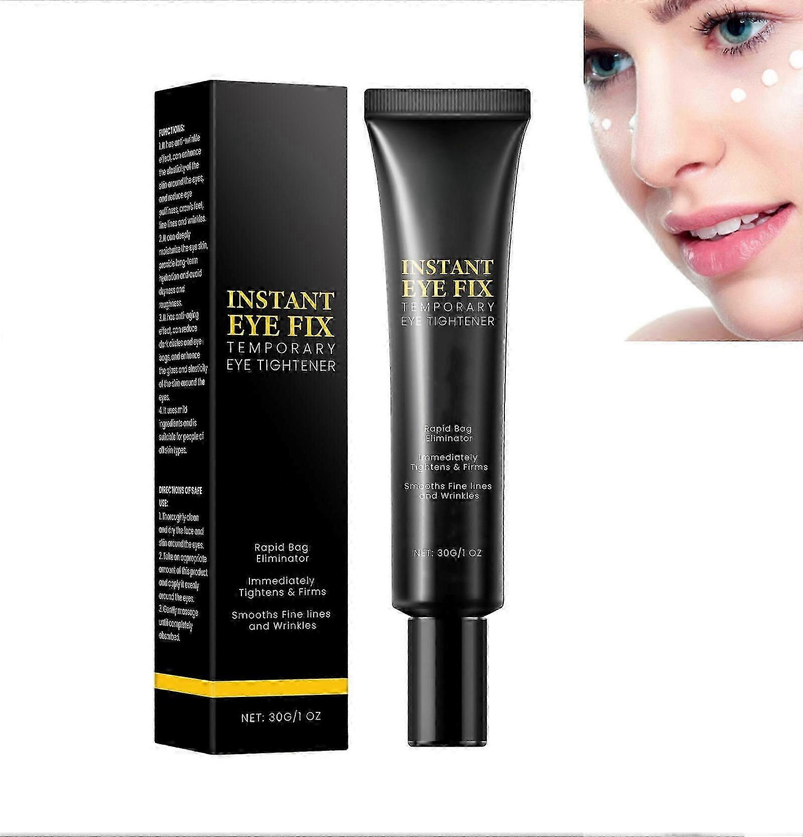 インスタントアイフィックステンポラリーアイタイトナー、インスタントファームアイクリーム、目の下のバッグを減らし、しわ防止アイクリームはくま、腫れ、Fを減らします