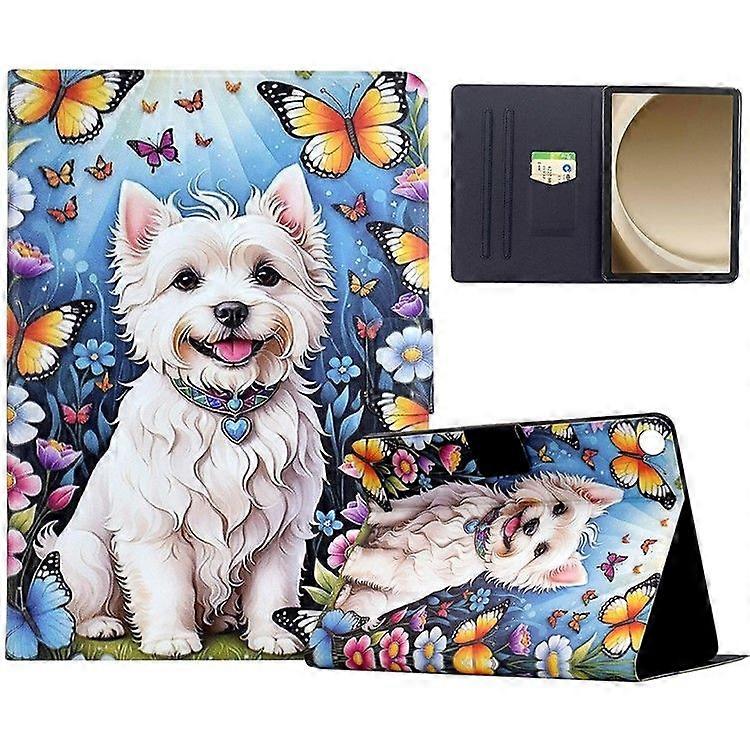 For Samsung Galaxy Tab A9+(Plus) Stand Case Pattern Printing Tablet Leather Cover with Auto Wake/ Sleep