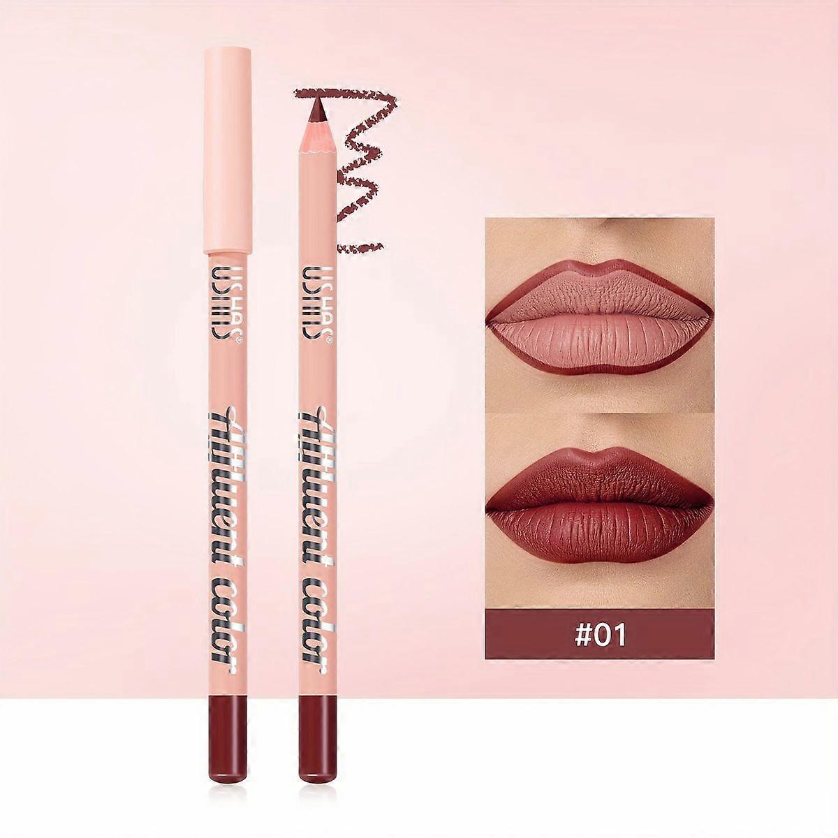 European and American lip liners are easy to color long-term waterproof and non-stick cups matte makeup effect P1028A