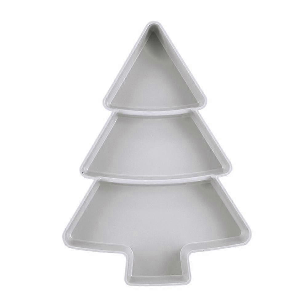 Christmas Tree Shape Dry Fruit Plate for Candy, Snacks, Nuts - Breakfast Tray