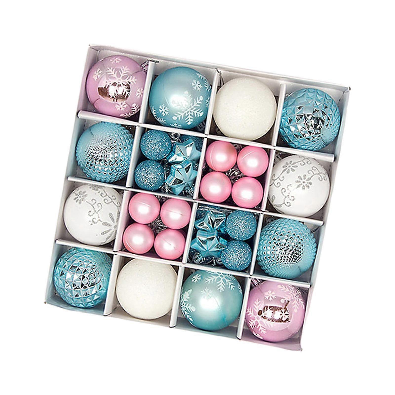 44 Pcs Christmas Ball Ornaments Set, Christmas Tree Shatterproof Hanging Balls Ornament Decoration for Xmas Tree Decor